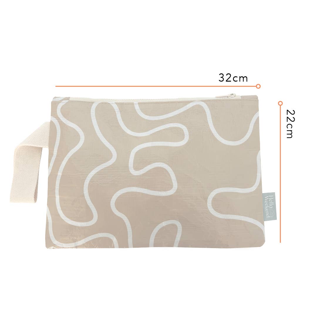 Hello Weekend Good to Go Pouch - Latte