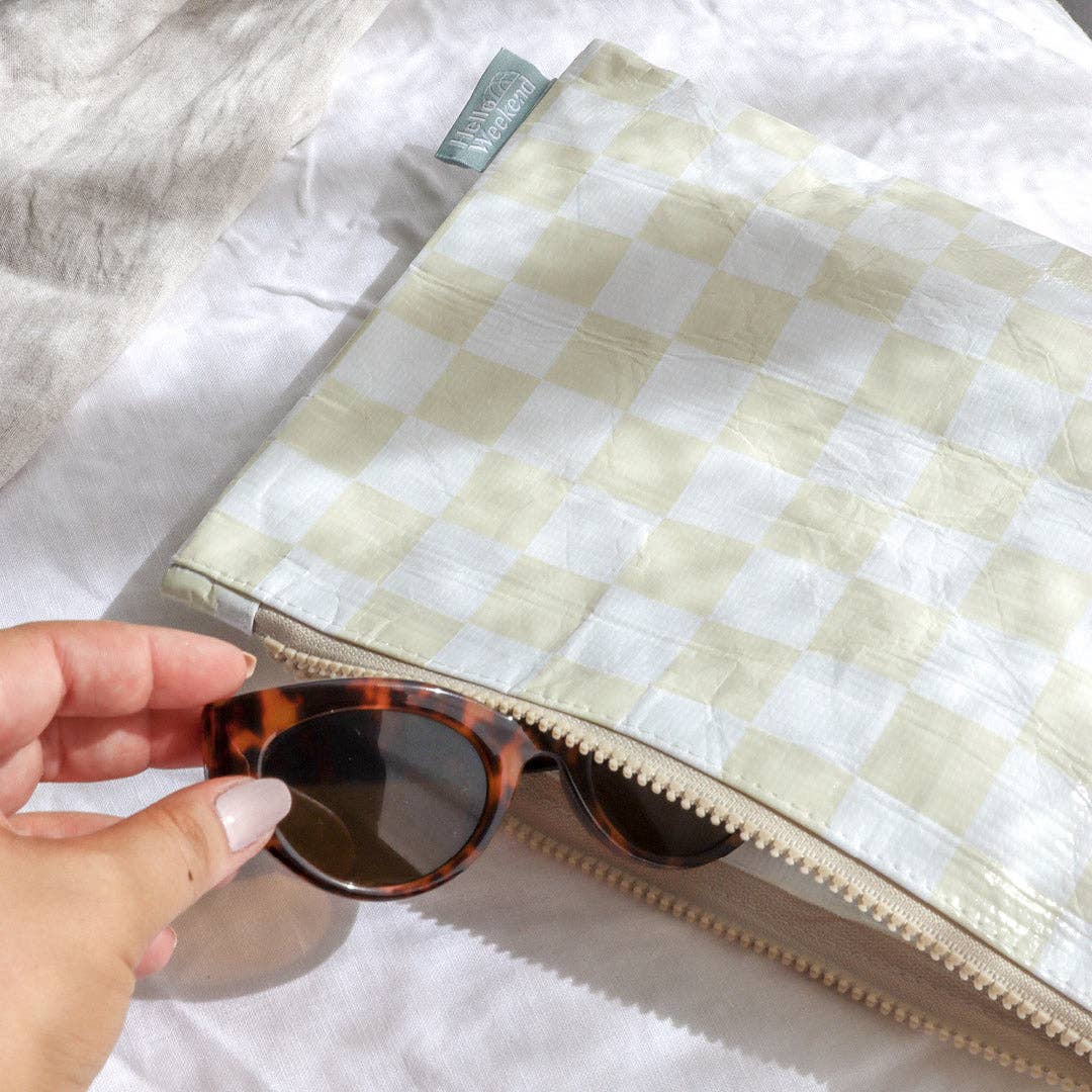 Hello Weekend Good to Go Pouch - Checkerboard