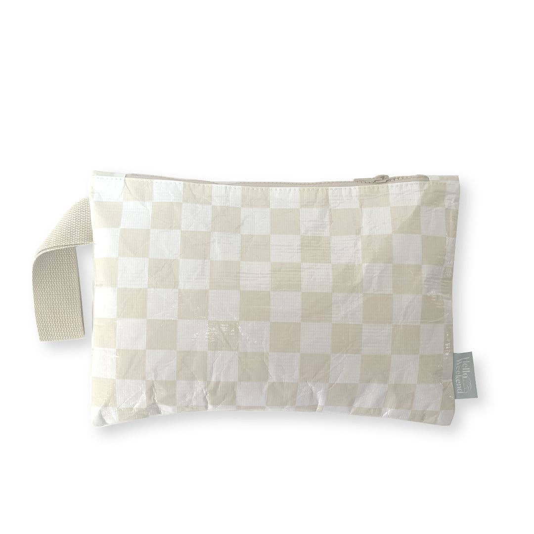 Hello Weekend Good to Go Pouch - Checkerboard