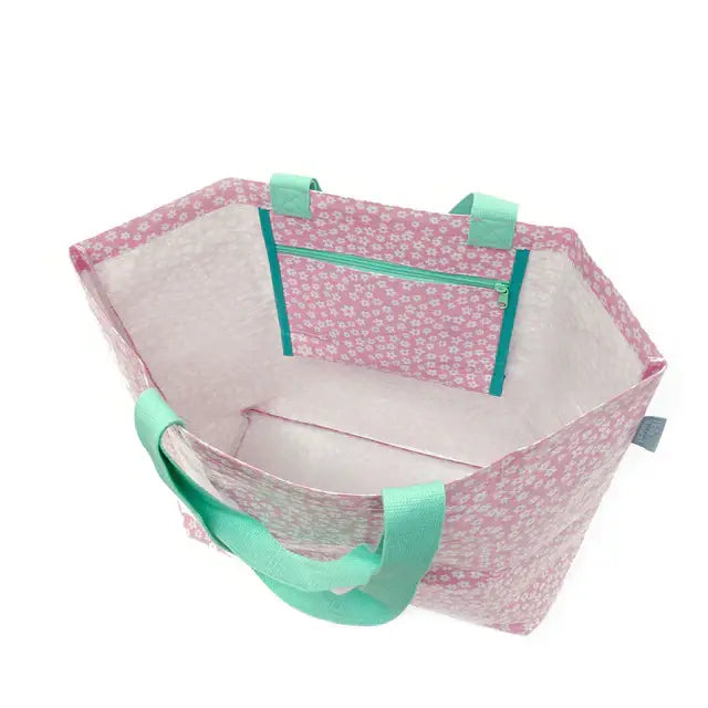 Hello Weekend Weekender Tote Bag - Pink Daisys