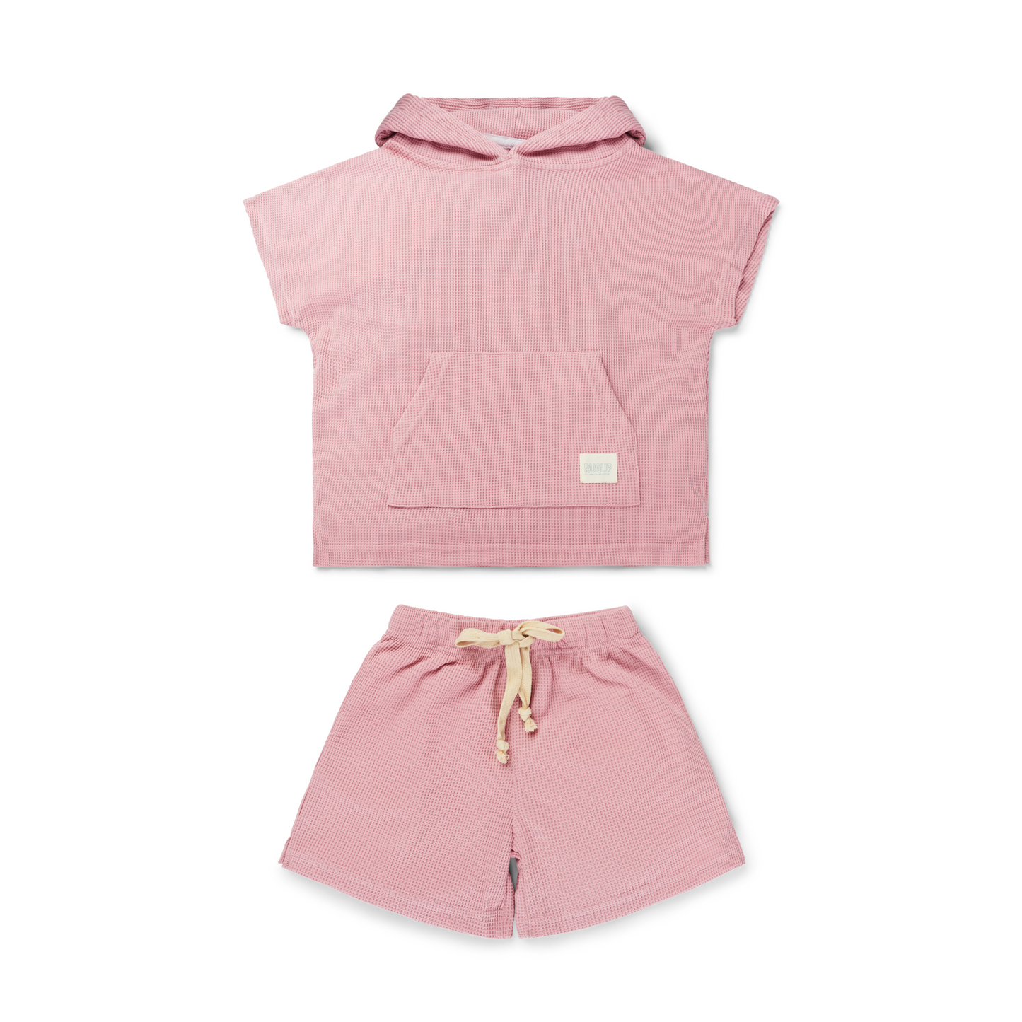 Rugup Beach Co Hooded Towel & Short Set Waffle