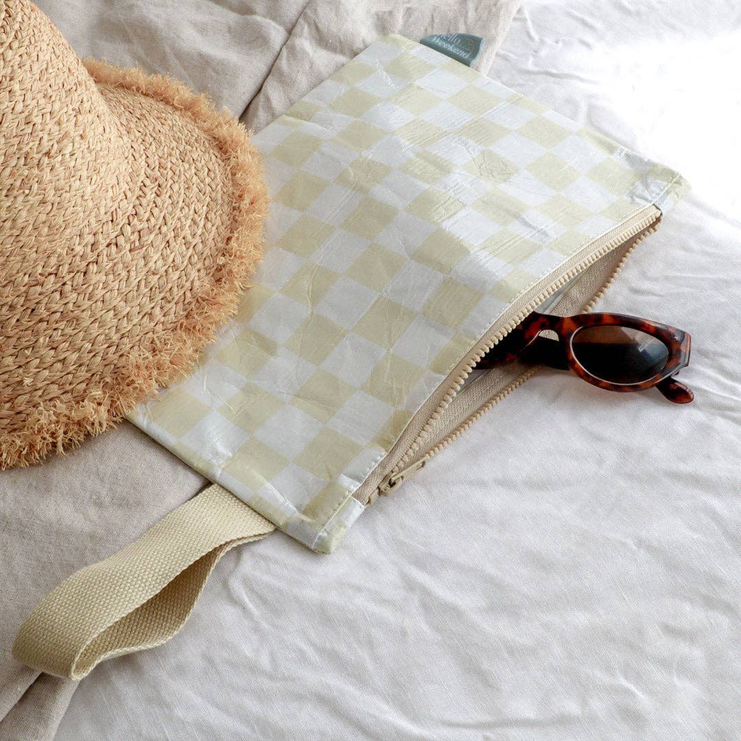 Hello Weekend Good to Go Pouch - Checkerboard